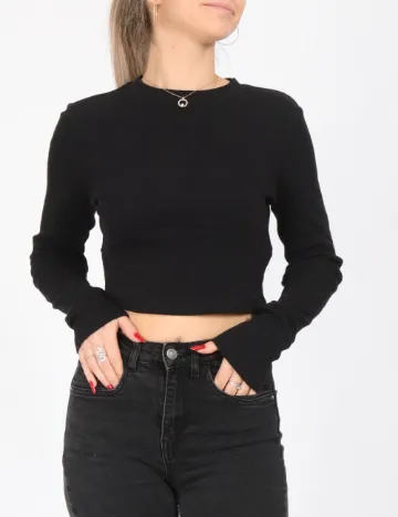 Top Vero Moda, negru Negru