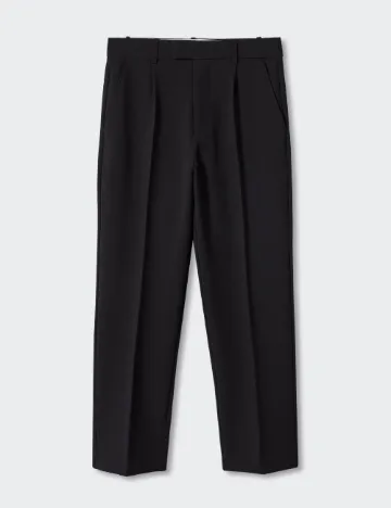 Pantaloni Mango, negru Negru