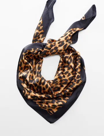 Esarfa Mango, animal print Animal print