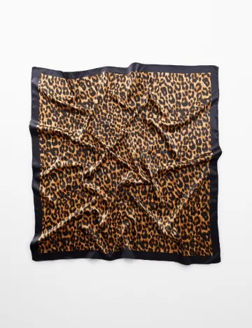 Esarfa Mango, animal print Animal print