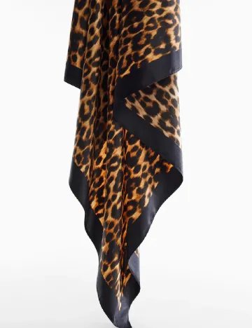 Esarfa Mango, animal print Animal print