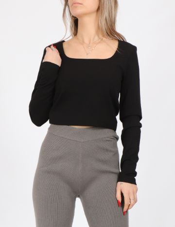 Top Vero Moda, negru