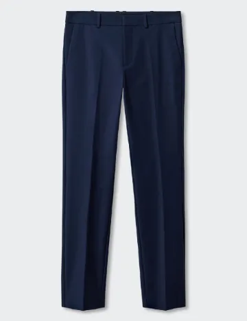 Pantaloni Mango, bleumarin Albastru