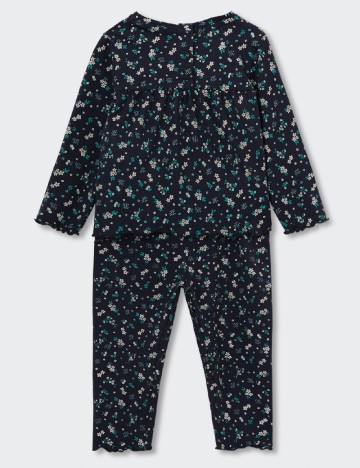 Pijama Mango Kids, bleumarin inchis