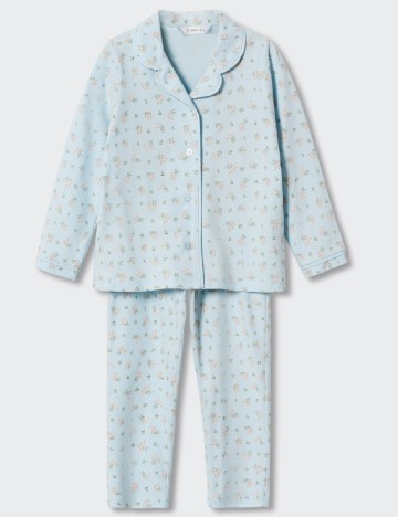 Pijama Mango Kids, albastru