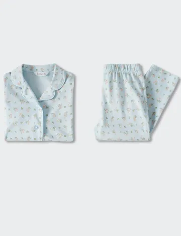 Pijama Mango Kids, albastru Albastru