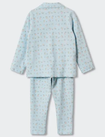 Pijama Mango Kids, albastru Albastru