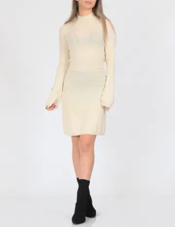 Rochie scurta Noisy May, crem Crem