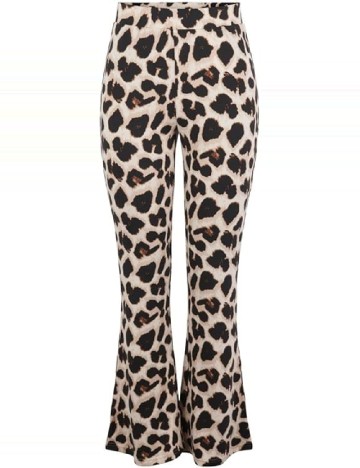 Pantaloni Pieces Plus Size, animal print