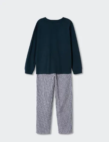 Pijama Mango Kids, bleumarin Albastru