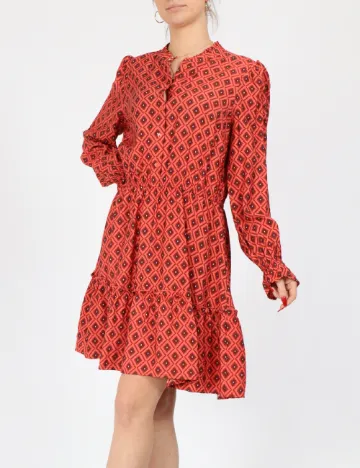 Rochie scurta Vero Moda, caramiziu Portocaliu