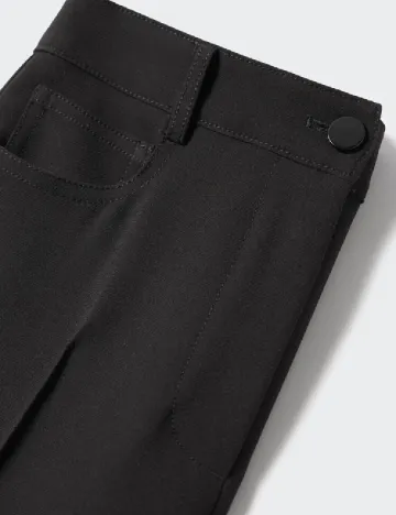 Pantaloni Mango, negru Negru