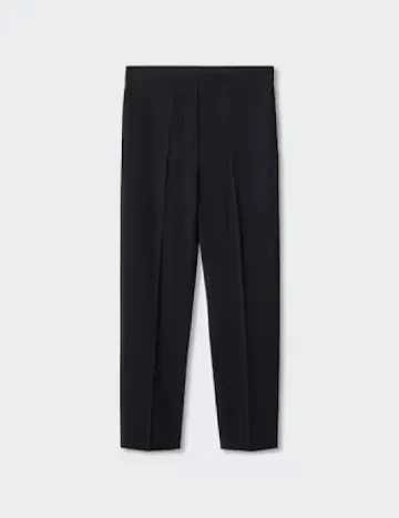 Pantaloni Mango Violeta, negru Negru