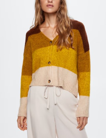 Cardigan Mango, mix culori