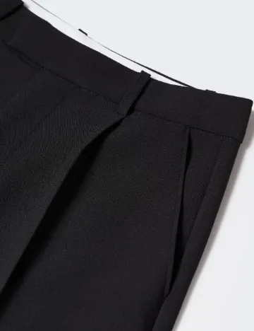 Pantaloni Mango Violeta, negru Negru