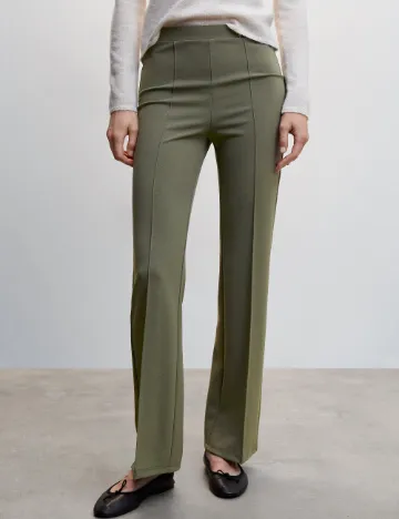 Pantaloni Mango, verde Verde