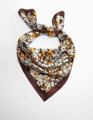 Esarfa Mango, floral Floral print