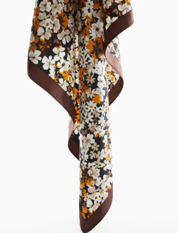 Esarfa Mango, floral Floral print