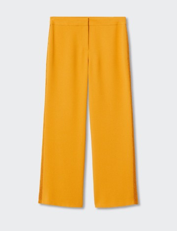 Pantaloni Mango, galben