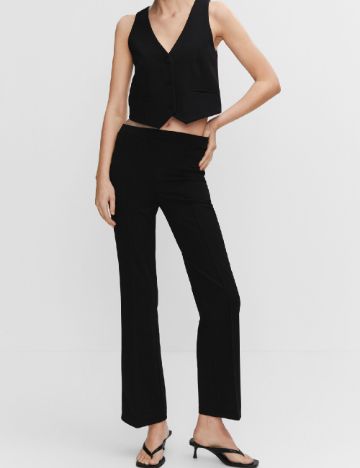 Pantaloni Mango, negru