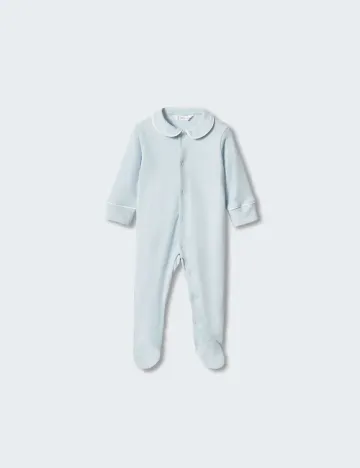 Pijama Mango Kids, bleu Albastru