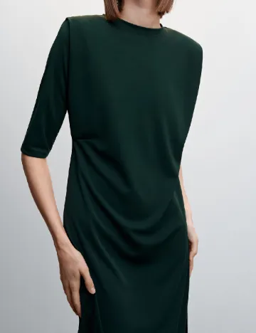 Rochie medie Mango, verde Verde