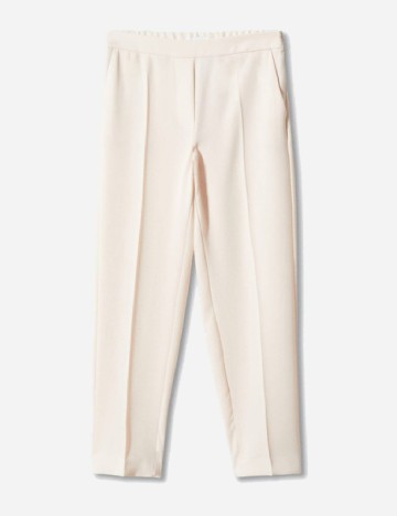 Pantaloni Mango, crem