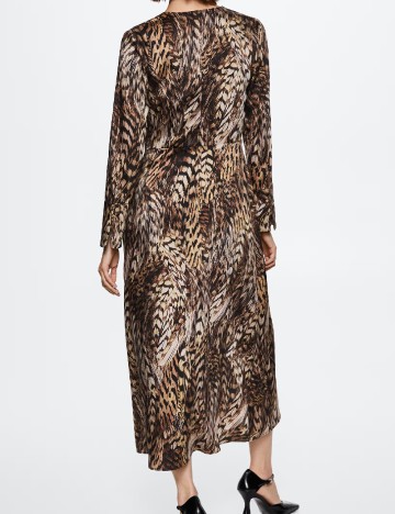 Rochie medie Mango, animal print