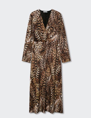 Rochie medie Mango, animal print