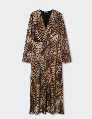 Rochie medie Mango, animal print Animal print