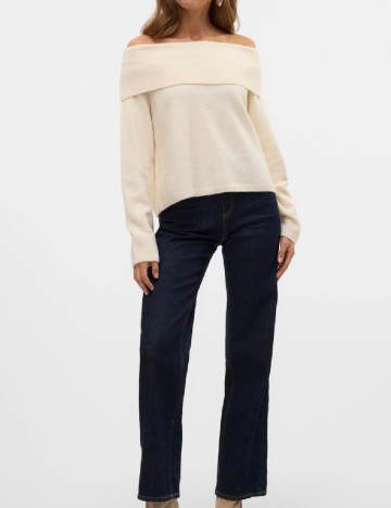 Pulover Vero Moda, crem