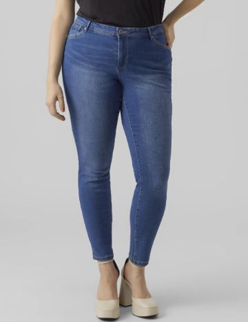 Blugi Vero Moda Curve, albastru