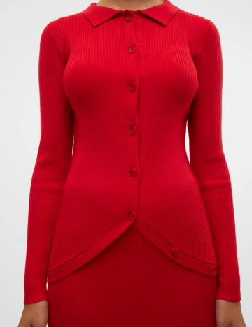 Cardigan Vero Moda, rosu