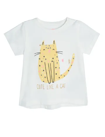 Tricou Cool Club, alb Alb