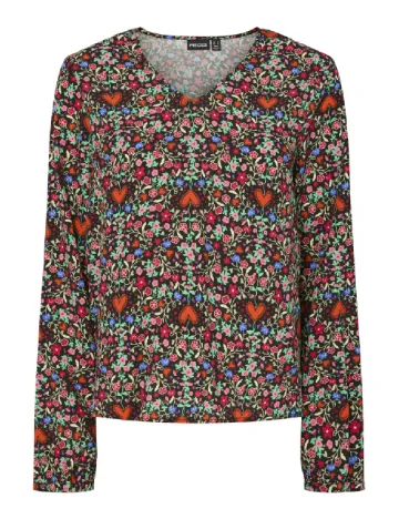 Bluza Pieces, floral print Floral print