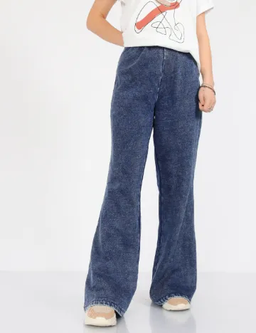 Pantaloni Only, bleumarin Albastru