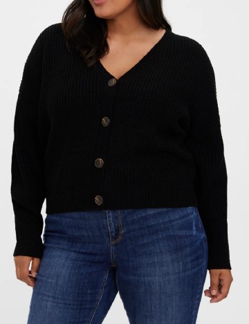 Cardigan Vero Moda Curve, negru