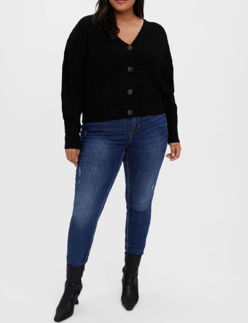 Cardigan Vero Moda Curve, negru