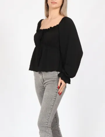 Bluza Pieces, negru Negru