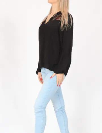 Bluza Jacqueline de Yong, negru Negru