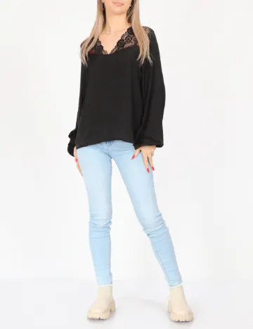 Bluza Jacqueline de Yong, negru Negru