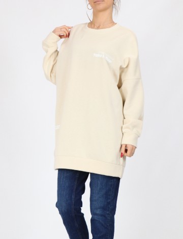 Bluza Oversize Noisy May, crem