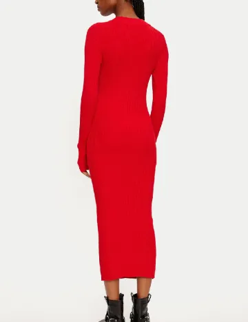 Rochie medie Vero Moda, rosu Rosu