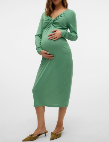 Rochie medie Mamalicious, verde