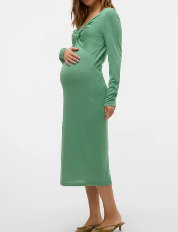 Rochie medie Mamalicious, verde Verde