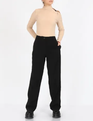 Pantaloni Vila, negru Negru