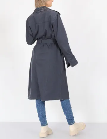 Trench Only, bleumarin Albastru