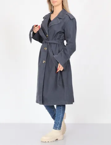 Trench Only, bleumarin Albastru