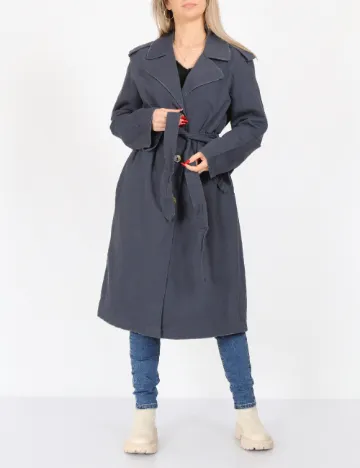 Trench Only, bleumarin Albastru