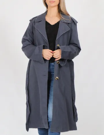 Trench Only, bleumarin Albastru